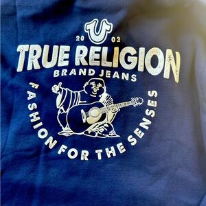 Never worn True Religion Zip up hoodie